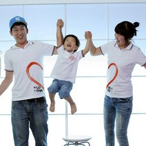 해피앤티 하나로가족 반팔 카라 패밀리룩 가족티