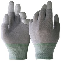 KJ 제전 카본 탑피트 장갑, 회색-S, 10개