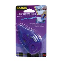 스카치 투명양면테이프(017/8.4mm*8M) 풀, 색상 랜덤