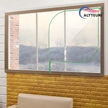 알뜨리 EVA 방풍비닐 창문용 대 투명, 1개