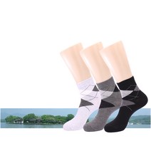 hdc한덕 빅사이즈 아가일중목양말 (275~295mm)