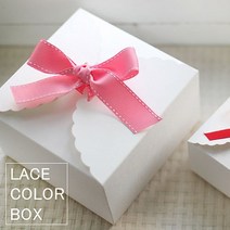 이홈베이커리 레이스 컬러 박스 M, 화이트, 1개