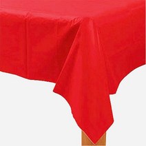 e베이비랜드 생일파티용품 비닐테이블보, 레지나(레드), 1개