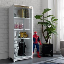 [고광택/강화유리]샤이니 LPM 600-4단 장식장 진열장, 화이트