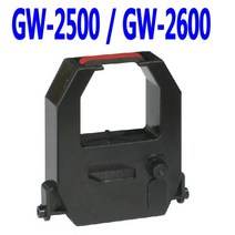 [고려OA] 출퇴근기록기 GW-2500 GW-2600 리본 카트리지, 흑/적(양색), 1개