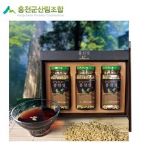 홍천산림조합 명품 홍천잣 선물용세트 실속형 국산잣, 1개, 잣 150g×3병