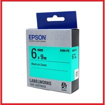 엡손 라벨테이프, SC6G(녹색/흑색문자), 1개