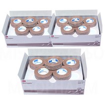 3M 마이크로포 종이반창고 1530 1533, 3박스, 1.25cmx24롤(살색)