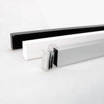각파이프 15x30용 마감캡(2개)/각캡/사각캡/행거/부속, 블랙