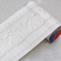 현대시트 접착식 몰딩시트 띠벽지, 로얄튤립_뉴트럴그레이(HT-20925)1M