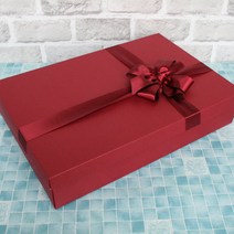 핏치몰 로맨틱레드 리본 선물 상자, L