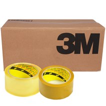 3M 372KS 박스테이프, 3M 372KS 황색 테이프40m(50개입)