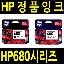 HP 인쇄 잉크 NO.680, 검정, 1개