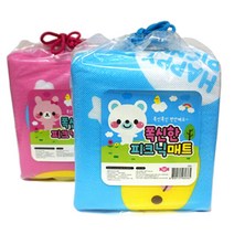 스위트데이 피크닉매트 SET (2개), 핑크+블루