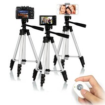 스마트 4단삼각대 세트, 삼각대+파워그립홀더+블루투스 리모컨+파우치