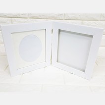 DIY세상 손찍고 발찍고, 손찍고발찍고 경첩 액자_화이트