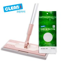 크린아이 부직포청소기+청소포60매 청소포/교체형걸레, 1세트