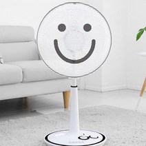다샵 북유럽풍 프리미엄 선풍기 안전망 1+1, 스마일