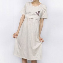 마더라이크 T.반팔)너구리수유원피스- 여름