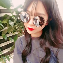 더브릴레 여자남자 금테 동글이 패션선글라스
