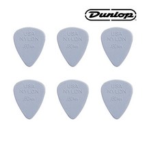 지엠뮤직_세트(6) 던롭피크 44R.60 Nylon STD 0.60mm 나일론 스탠다드 Dunlop PICK (No.6세트), 단품