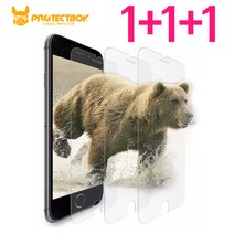 프로텍트보이 강화유리 액정보호필름 1+1+1, 1세트