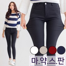 쏘옷 여성용 편해요 꿀스판 블랙 스키니 팬츠 S~3XL
