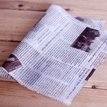 쿠킹스토리 사각 포장유산지, 영자신문, 500장