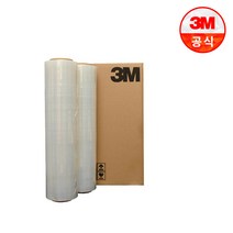 3M 스트레치 필름 15mic 1롤 공업용 포장 비닐 랩 랩핑 파레트 파렛트, 1개