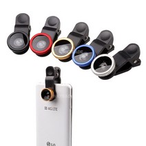 [요가전도사] 3in 1셀카렌즈, 3in 1셀카렌즈(칼라:레드), 1개