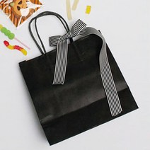 이홈베이킹 종이쇼핑백 블랙 소, 단품