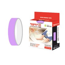 좋은라벨 제본 테이프 35mm x 10M, 연보라