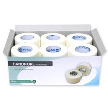 밴드골드 밴드포어 부직(종이)반창고, 1box, 2.5cmx12롤(백색)