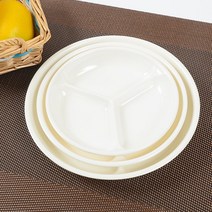 멜라민그릇 원형3칸, 대