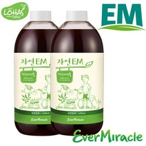 에버미라클 자연EM(활성액)1리터 2병, 2개, 1000ml