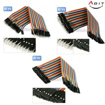 ADIT PCB기판 아두이노 센서 점퍼케이블 점퍼선 컴퓨터 보드 접촉케이블, AM2936_숫숫 40cm
