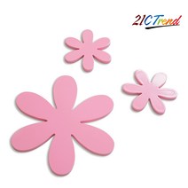 21세기트랜드 벽장식, 꽃잎(핑크), 1세트