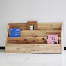 양지가구 원목잡지꽂이 전면책꽂이 DIY 책장 정리선반 진열장 틈새책장 책꽂이 공간정리 파스텔색 소품정리 책정리, 원목 잡지꽂이3단800 삼나무