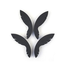 [고바이카] 반사 스폰지 도어가드 부메랑, 블랙, 4개입