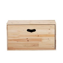 홈스토리 원목 공간 수납박스-내추럴, 1개