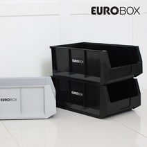 EUROBOX 다용도정리함 블랙 XL, 1개