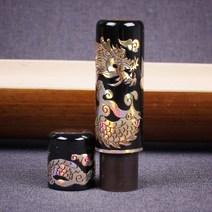 베스트스탬프 벽조목 문양 도장 용, 실버