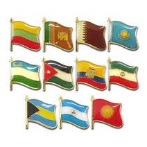 로고마크 세계각국의 휘날리는 국기 뺏지 모음 11