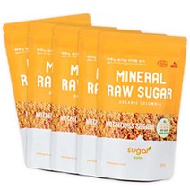 아우노 콜롬비아 사탕수수 100% 비정제 유기농 미네랄슈가 아우노슈가320g 벌크, 320g, 5팩