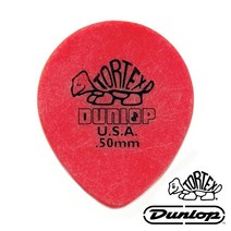 던롭 USA TORTEX 톨텍스 티어드롭 기타피크 413R, 1.14mm (1개)