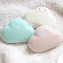 구름 USB 충전식 손난로 ＆ 3600mAh 외장 보조 배터리, 핑크