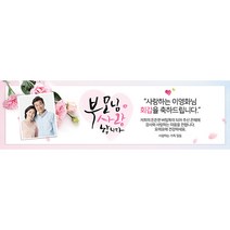 애니데이파티 카네이션편지 (포토형) 현수막, 회갑(환갑)