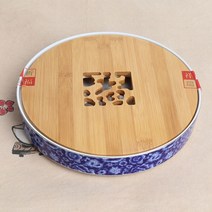 고급 청화백자 대나무 덮개 퇴수기 (중), 1개