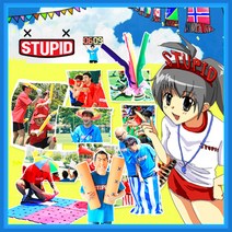 STUPID 체육대회and응원용품 단체행사게임 127종, 025~045 웅원수술/막대풍선, 033_응원용수술2개한쌍(레드/고리형)