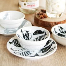 일본식기 다이즈 접시와 볼, 다이즈볼10cm [물고기1p]